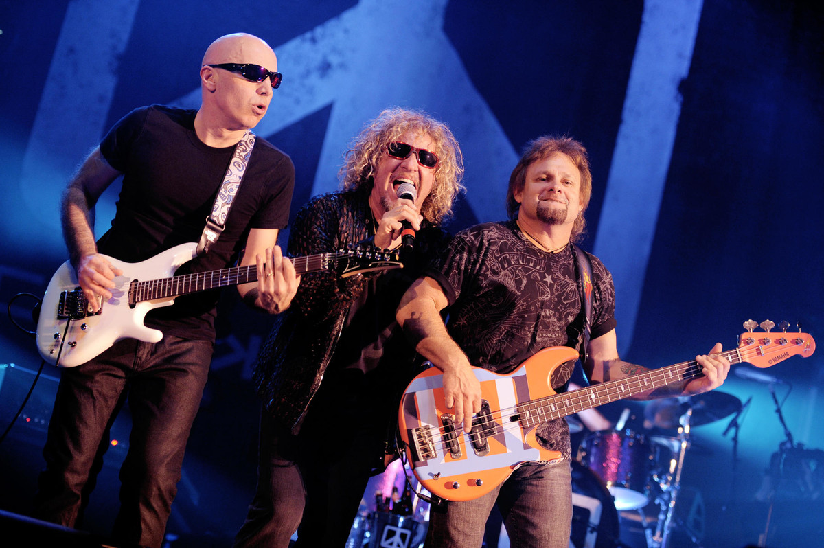 Chickenfoot, US-American hard rock supergroup (Joe Satriani, Sammy Hagar, Michael Anthony and Chad Smith) performing live in Düsseldorf on January 19th, 2012