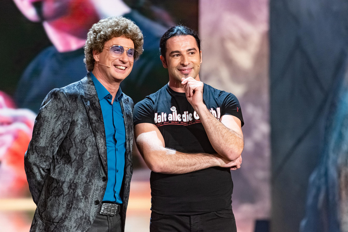 Atze Schröder and Bülent Ceylan during "Die Götter der Comedy" TV show on November 4th, 2013 in Cologne